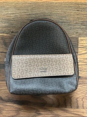 Guess Two-Tone Brown Backpack